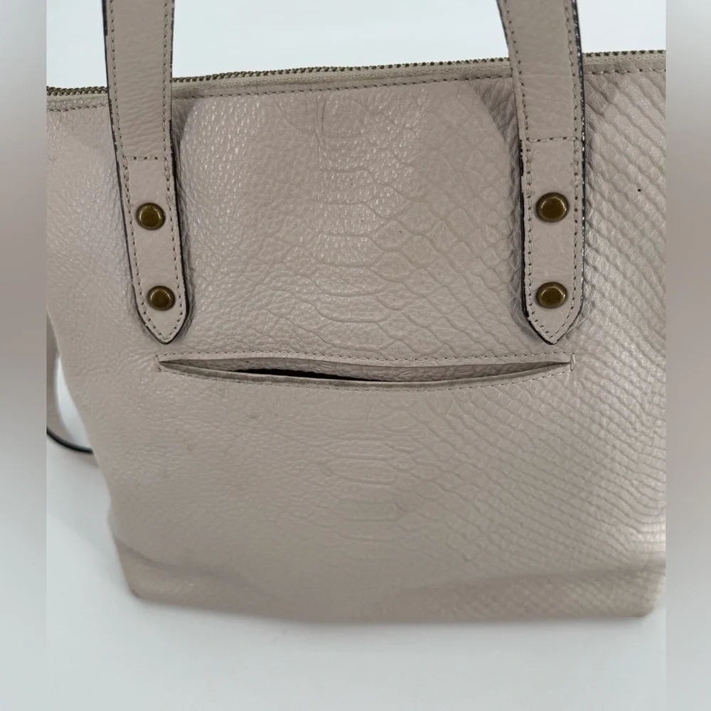 The‎ Sak Ivory Leather Snake Hobo Satchel Tote Crossbody